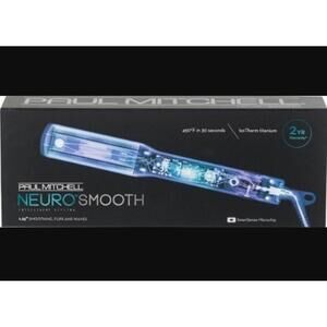 Black Paul Mitchell "Neuro Smooth" Flat Iron 1.25 inch New & Unopened